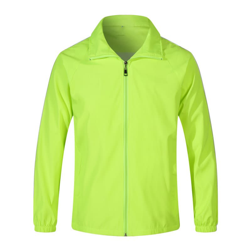 140GSM windbreaker lime green front