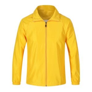 140GSM windbreaker yelloow front