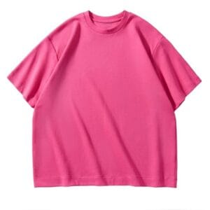 Blend Oversized Tee 300GSM hot pink front