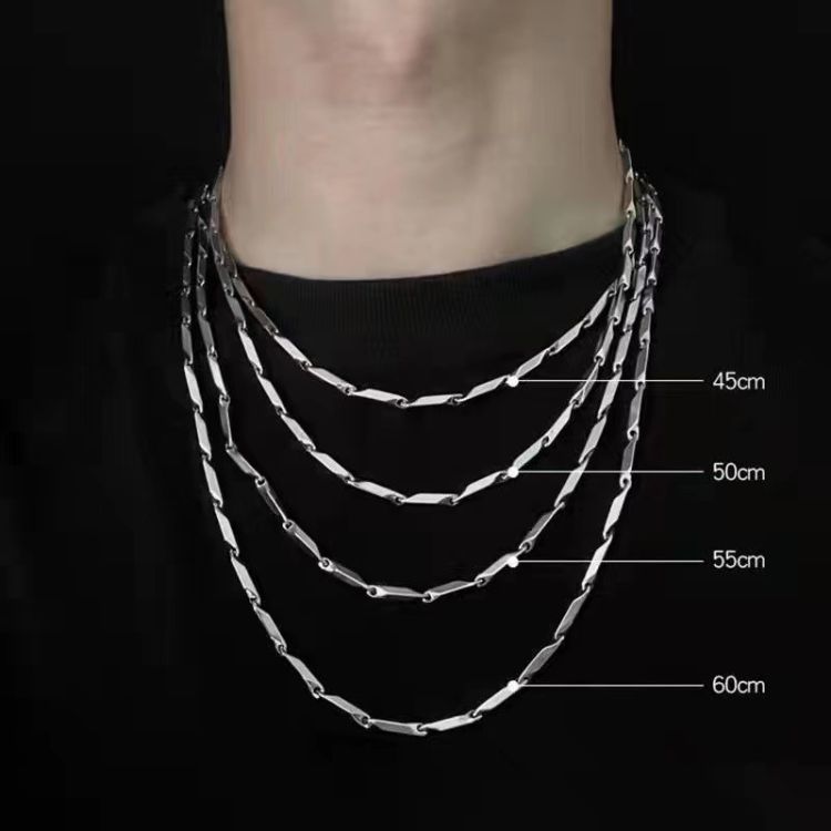 Clavica Chain Titanium Steel Necklace (3)