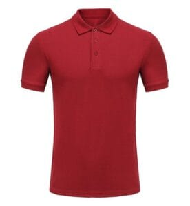Cotton Polo Tee PGY 1CA03 Wine red front