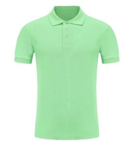 Cotton Polo Tee PGY 1CA03 bright green front