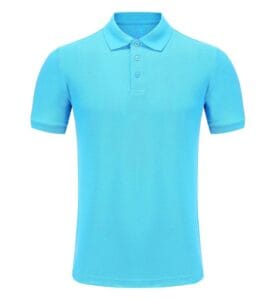 Cotton Polo Tee PGY 1CA03 light blue front