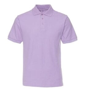 Cotton Polo Tee PGY 1CA03 light purple front
