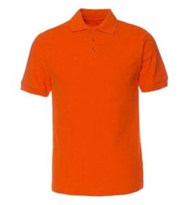 Cotton Polo Tee PGY 1CA03 orange front