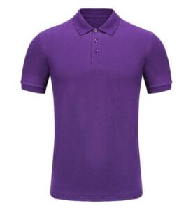 Cotton Polo Tee PGY 1CA03 purple front