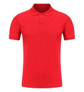 Cotton Polo Tee PGY 1CA03 red front