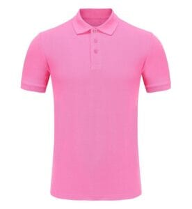 Cotton Polo Tee PGY 1CA03 rose pink front