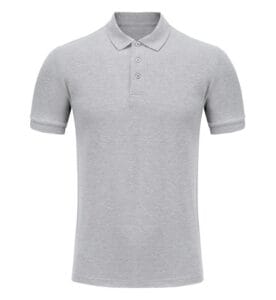 Cotton Polo Tee PGY 1CA03 sports grey front