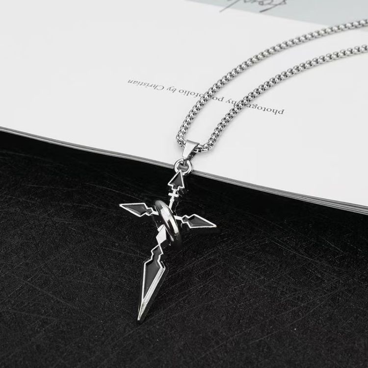 Cross With Ring Stainless Steel Necklace (2)