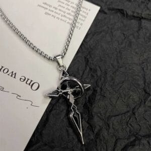 Cross With Ring Stainless Steel Necklace 4