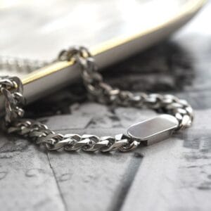 Cuban Chain Bracelet Titanium Steel Necklace 3