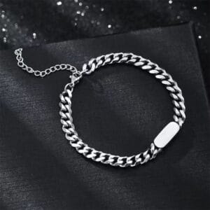 Cuban Chain Bracelet Titanium Steel Necklace 4