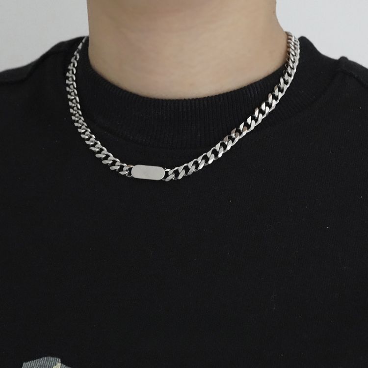 Cuban Chain & Bracelet Titanium Steel Necklace
