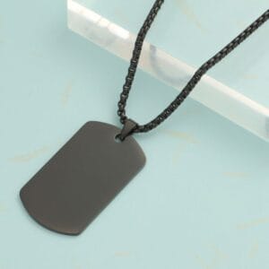 Dog Tag Titanium Steel Necklace 2