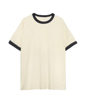 Duo Tone Regular Tee black beige