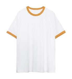 Duo Tone Regular Tee orange white