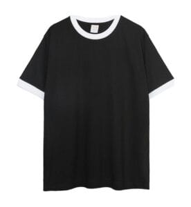 Duo Tone Regular Tee white black