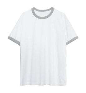 Duo Tone Regular Tee white grey