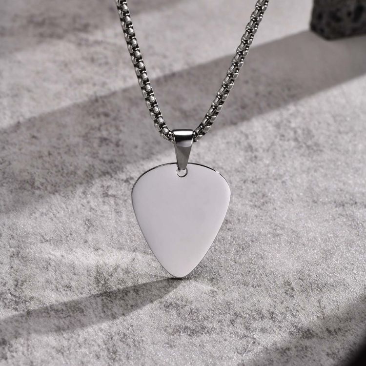 Guitar Pick Stainless Steel Necklace (2)