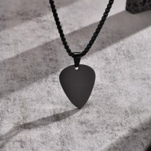 Guitar Pick Stainless Steel Necklace 3