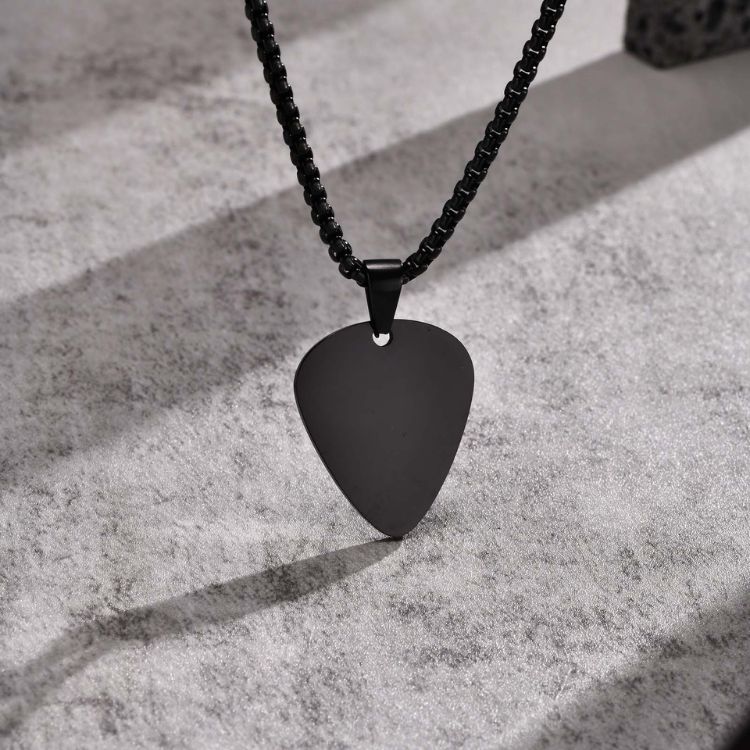 Guitar Pick Stainless Steel Necklace (3)