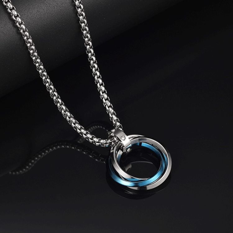 Luxury Ring Titanium Steel Necklace (4)