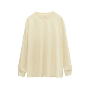 Oversized Long Sleeve Tee 250GSM Beige