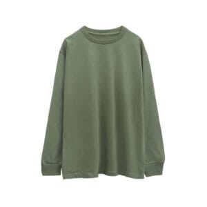 Oversized Long Sleeve Tee 250GSM matcha green