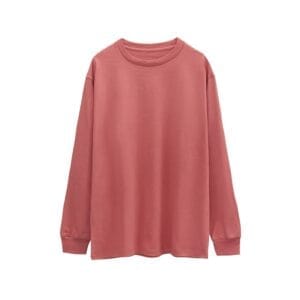 Oversized Long Sleeve Tee 250GSM pink