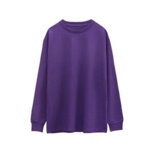 Oversized Long Sleeve Tee 250GSM purple