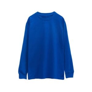 Oversized Long Sleeve Tee 250GSM royal blue