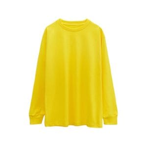 Oversized Long Sleeve Tee 250GSM yellow