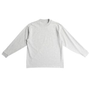 Oversized Long Sleeve Tee 400GSM grey Front
