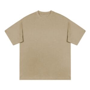 Oversized Reinforced Collar 250GSM KHAKI FRONT.png