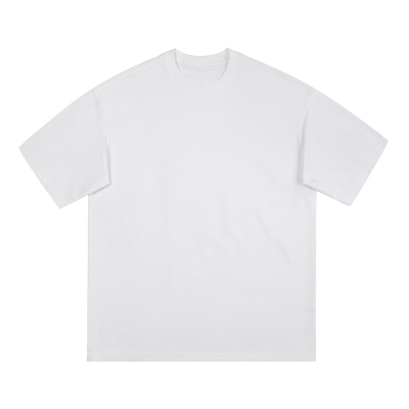 Oversized Reinforced Collar 250GSM-WHITE FRONT