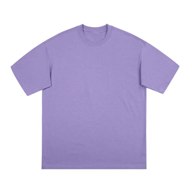 Oversized Reinforced Collar 280GSM-PURPLE FRONT