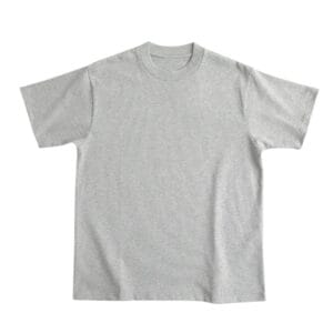 Oversized Reinforced Collar 400GSM grey front