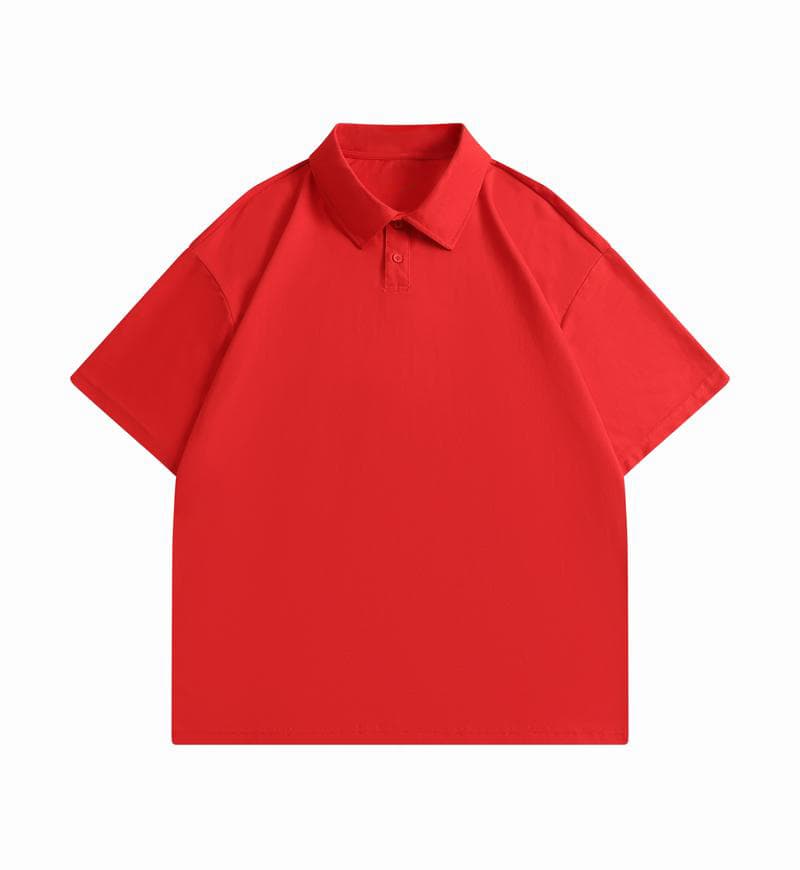 Polo Oversized Tee-red