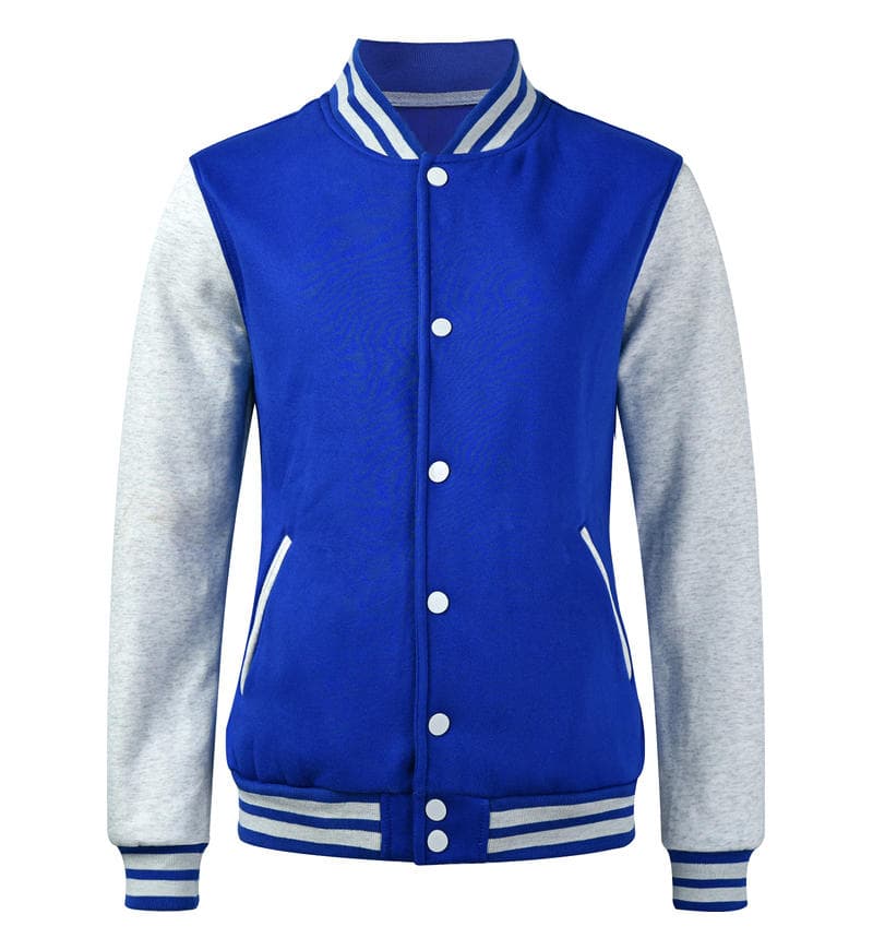 Premium Varsity Jacket PGY-D312-royale blue front