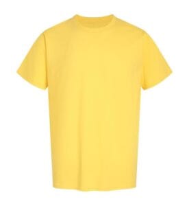 Regular Tee T1800 yellow front