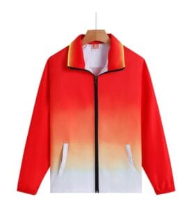 TS 981 Gradient Windbreaker Red Front