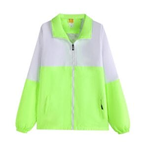 TS 982 2 Tone colur windbreaker No hood Lime front
