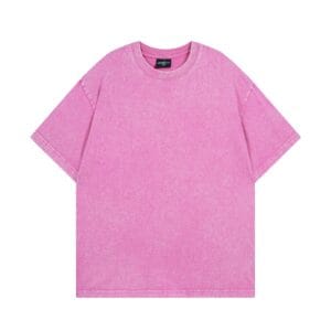 Washed Oversized Tee 200GSM pink