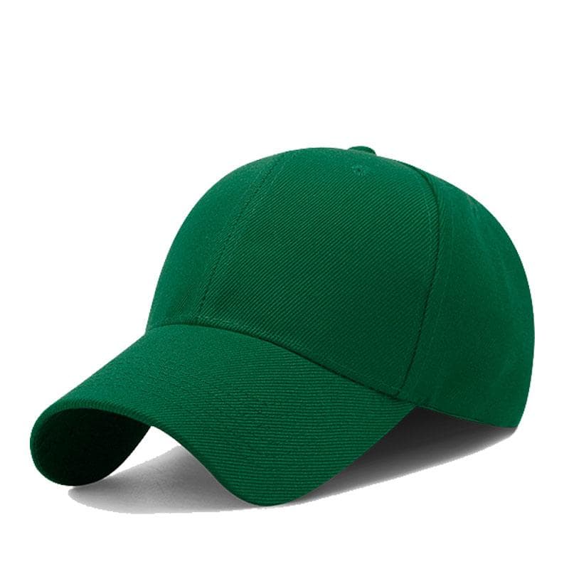 ZY1001 6 panel baseball cap velcro strap-dark green