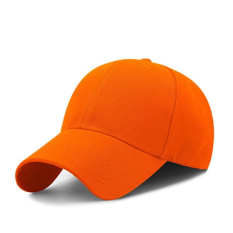 ZY1001 6 panel baseball cap velcro strap-orange