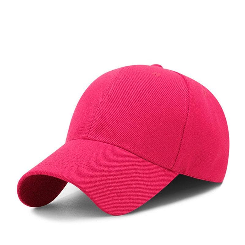 ZY1001 6 panel baseball cap velcro strap-pink