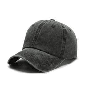 ZY1004 washed baseball cap black