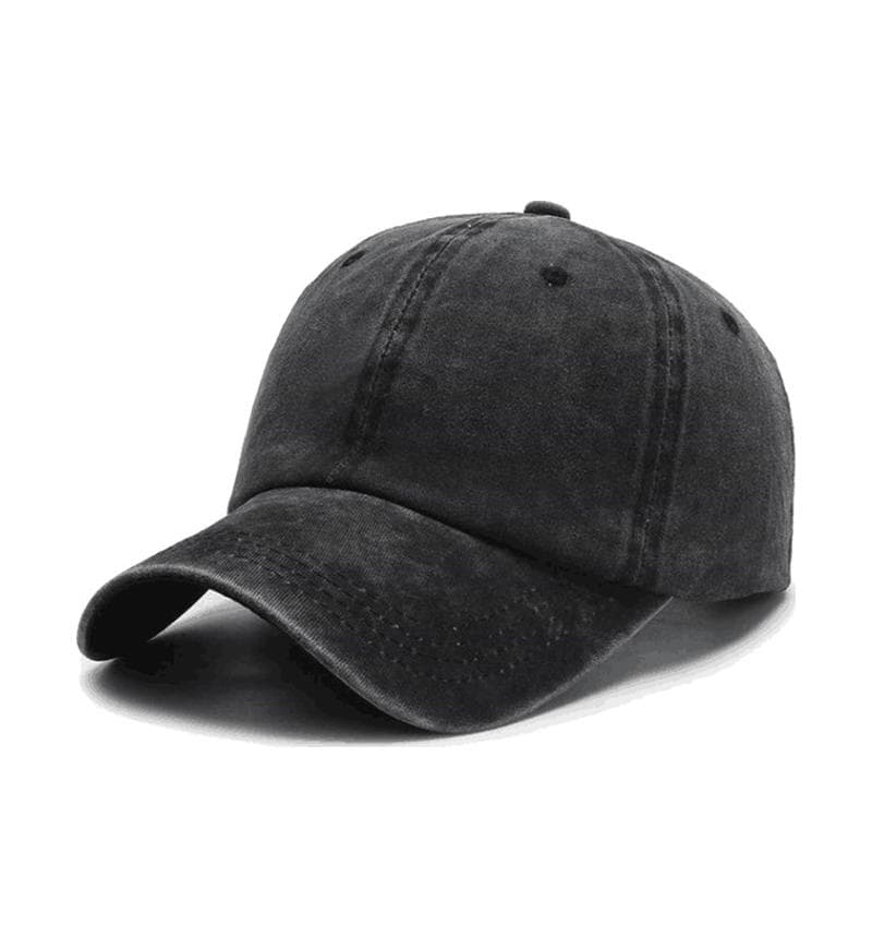 ZY1004 washed baseball cap-dark grey