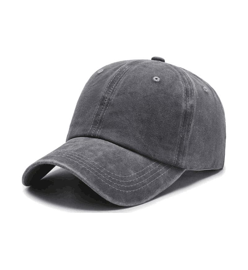 ZY1004 washed baseball cap-grey